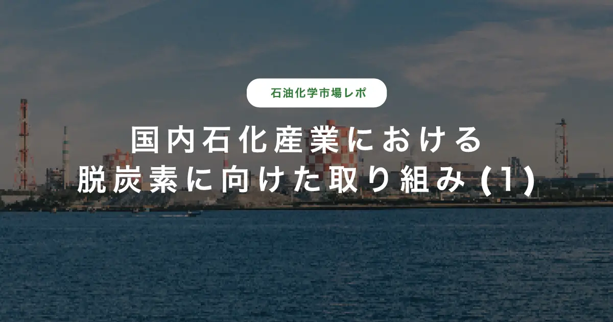 国内石化産業における脱炭素に向けた取り組み（1）：石油化学市場レポ