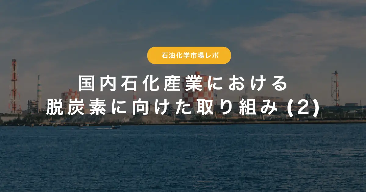 国内石化産業における脱炭素に向けた取り組み（2）：石油化学市場レポ